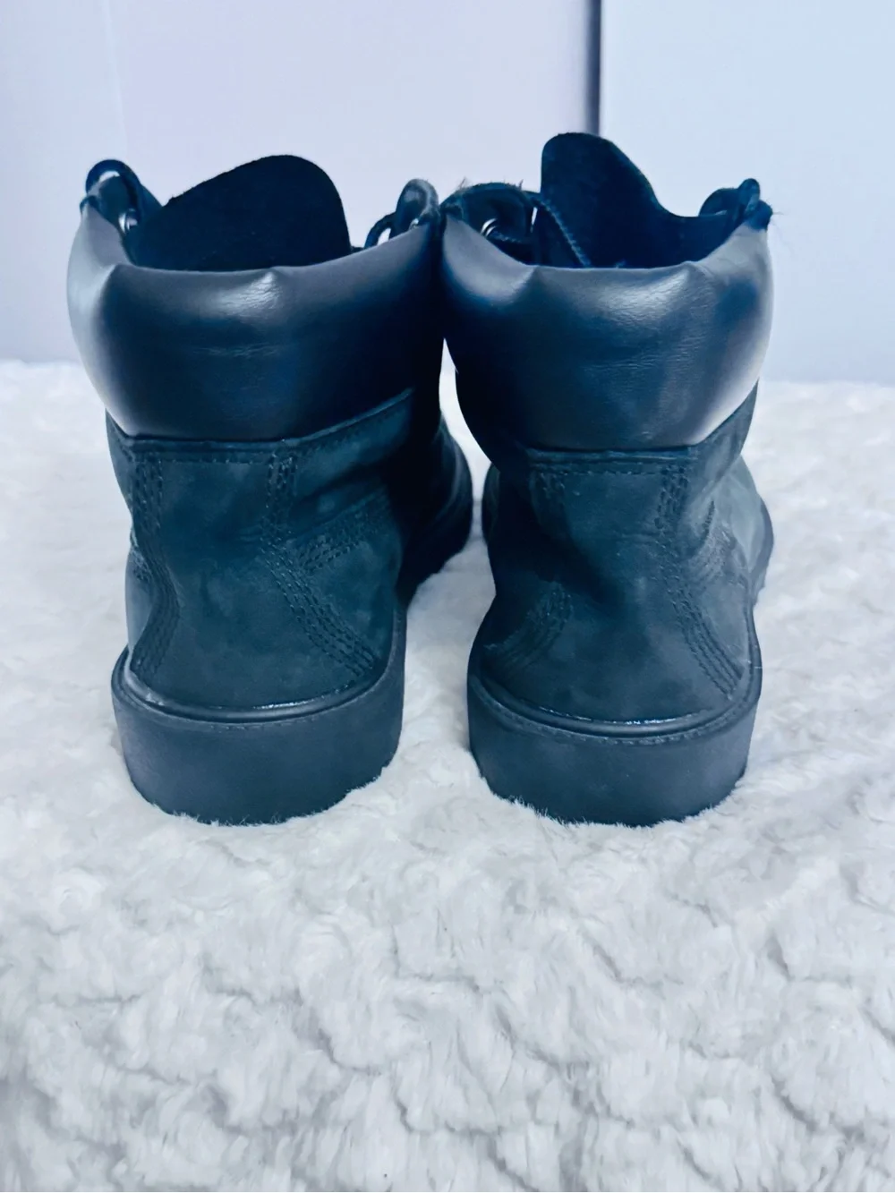 Timberland Boys Black Nubuck Lace-Up Ankle Boots